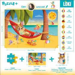 Acheter loki-puzzle : Loki à la plage