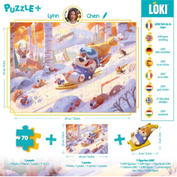 Acheter loki-puzzle : Loki fait de la Luge