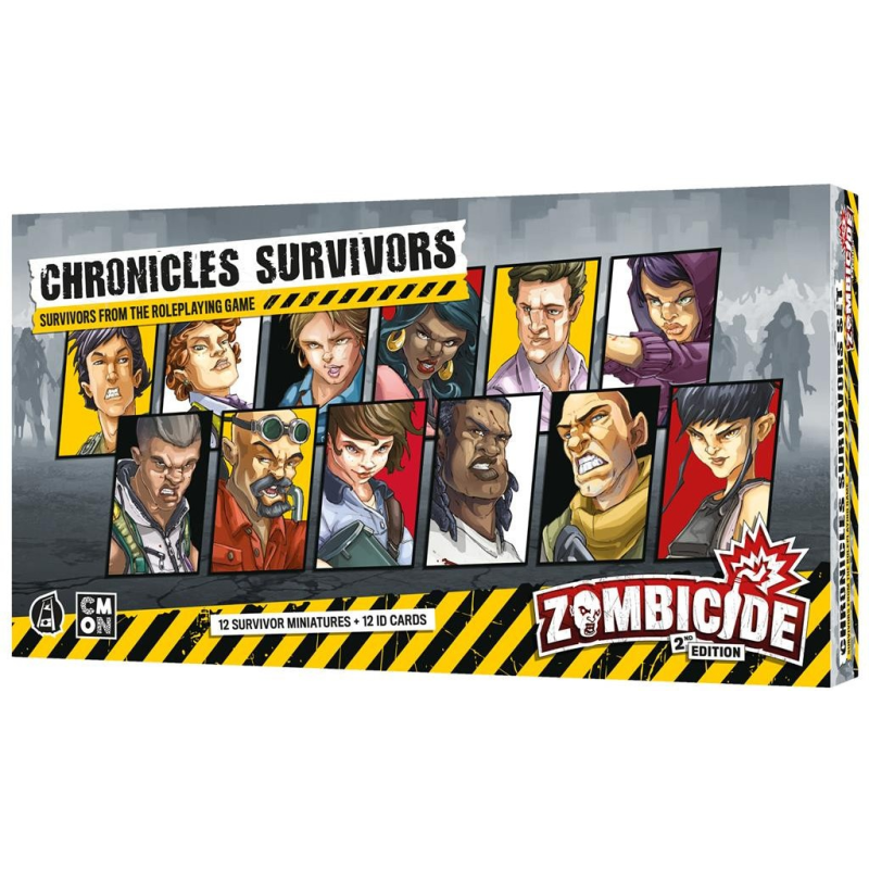 Acheter jeu de société Zombicide (Saison 1) - 2ème Edition : Survivants de Chronicles