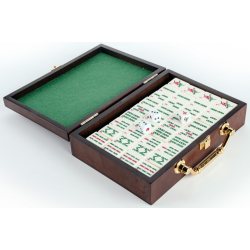 Acheter le jeu Mahjong Boite Bois (Tuile 20x27x10)