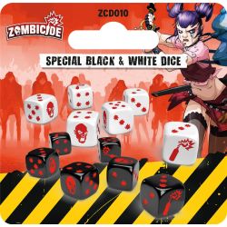 Acheter jeu de société Zombicide set de dés spéciaux noirs et blancs