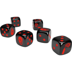 Acheter jeu de société Zombicide set de dés spéciaux noirs et blancs