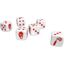 Acheter jeu de société Zombicide set de dés spéciaux noirs et blancs