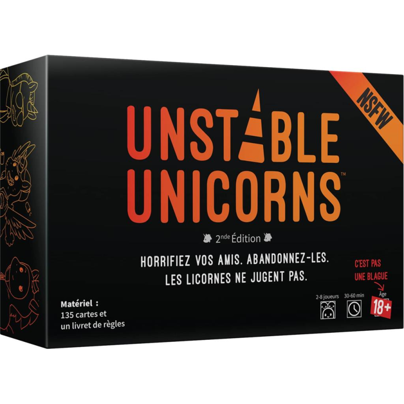 Acheter jeu de société Unstable Unicorns NSFW