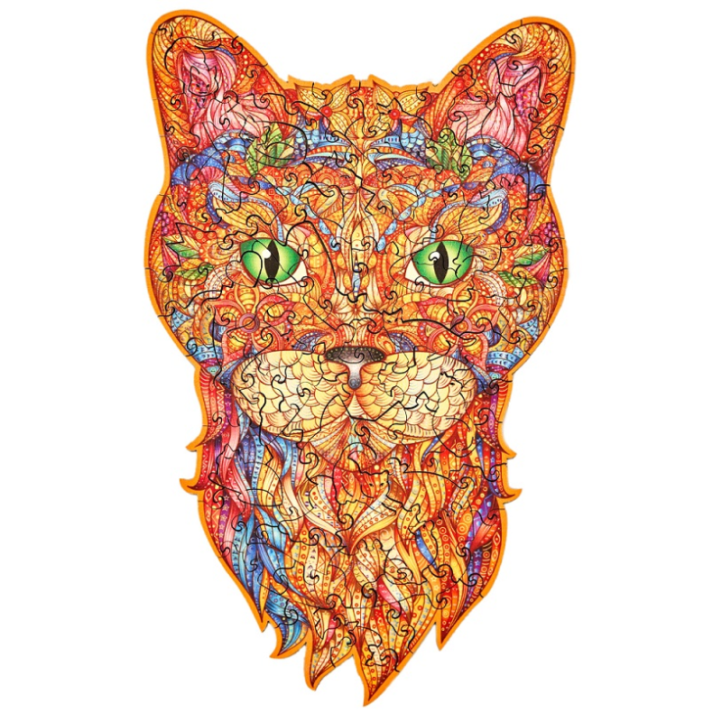 Acheter un puzzle créatif en bois Le Chat Curieux