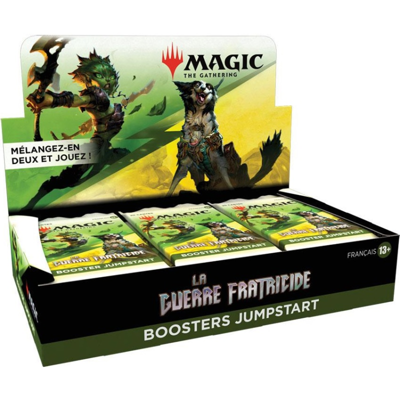 Acheter Magic boite 18 boosters jumpstart La Guerre Fratricide