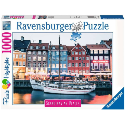 Puzzle Ravensburger 1000 pièces Copenhague Danemark (Highlight)