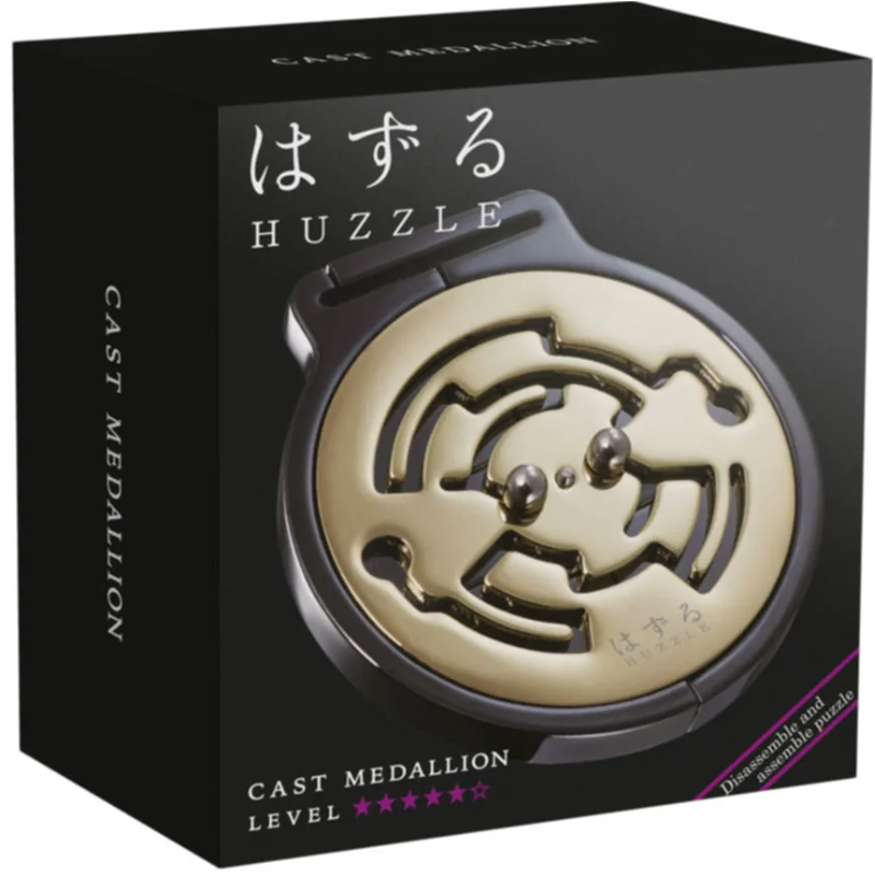 Découvrez le casse-tête métal MEDAILLON de la marque Huzzle