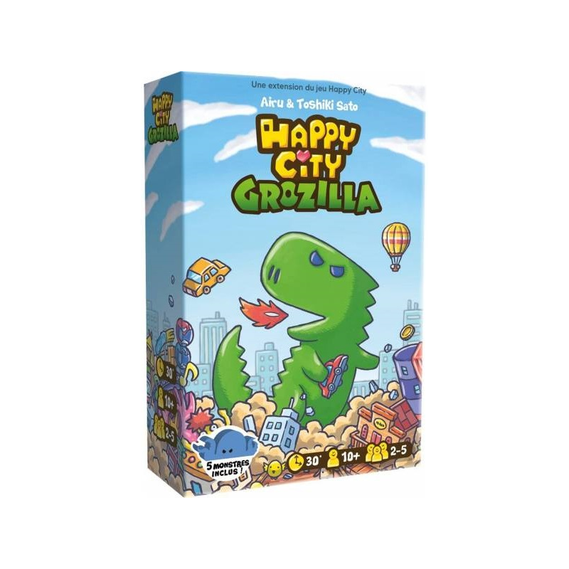 Acheter le jeu de société Happy City - Extension Grozilla