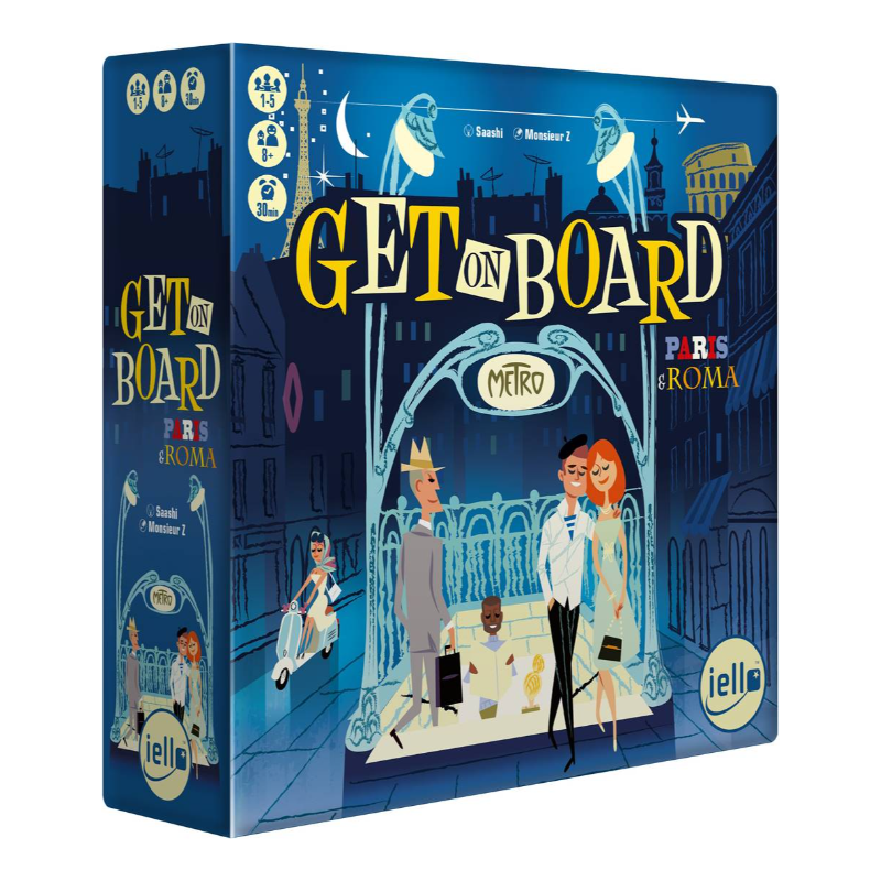 Acheter le jeu de société Get on Board Paris et Rome Iello