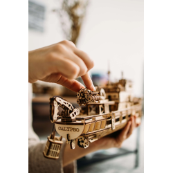 Acheter une Maquette 3D mécanique en bois - Yacht d'exploration