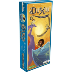 Dixit 3 Journey est une extension qui comprend 84 nouvelles cartes.
