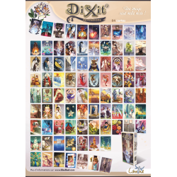 Dixit 7 Revelations est une extension et comprend 84 nouvelles cartes.