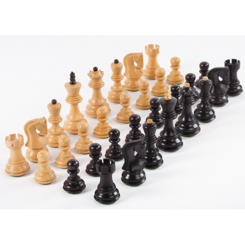 Jeu de pièces Russian Zagreb buis ébonisé acacia Taille 3