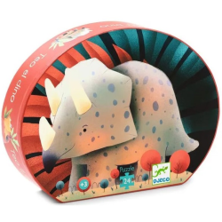 Acheter puzzle enfant Djeco silhouette Téo le Dino