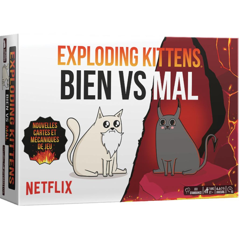 Acheter le jeu de société Exploding Kittens : Bien vs Mal