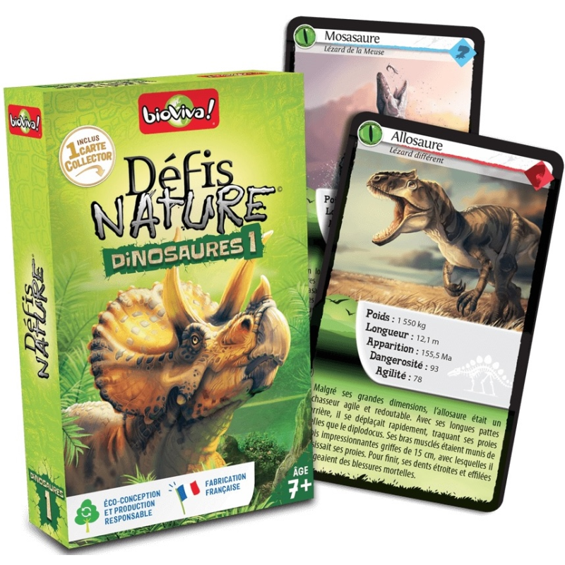 L'édition sur les dinosaures de Défis Nature.