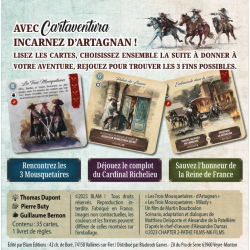 Acheter le jeu de société Cartaventura Les 3 mousquetaires - L'honneur de la reine