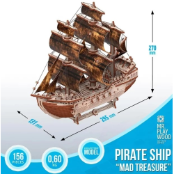 Acheter le puzzle bois Mr Playwood Bateau Pirate