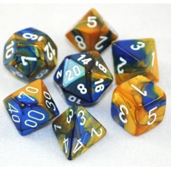 Set de 7 dés, idéal pour les jeux de rôle.