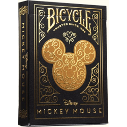 Jeu de 54 cartes Bicycle Disney Mickey Mouse Black & Glod