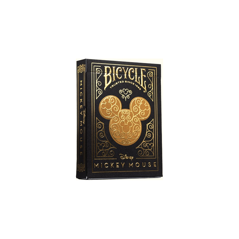 Jeu de 54 cartes Bicycle Disney Mickey Mouse Black & Glod