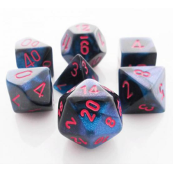 Set de 7 dés, idéal pour les jeux de rôle.