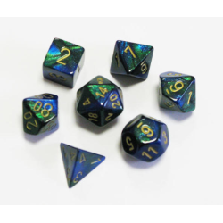 Set de 7 dés, idéal pour les jeux de rôle.