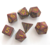Set de 7 dés, idéal pour les jeux de rôle.