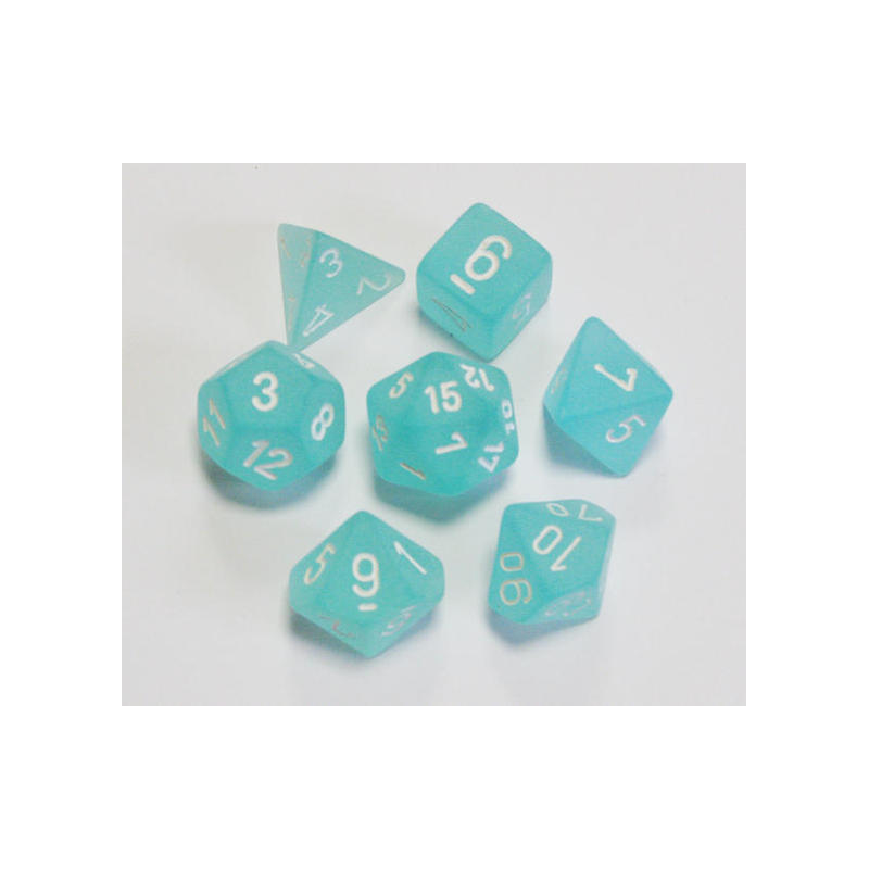 Set de 7 dés, idéal pour les jeux de rôle.