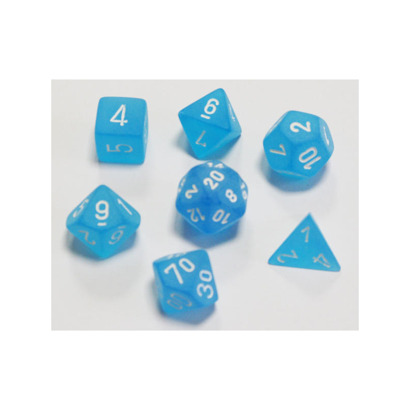 Set de 7 dés, idéal pour les jeux de rôle.
