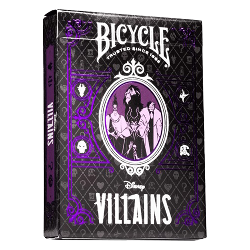 Jeu de 54 cartes Bicycle Disney Villains Violet