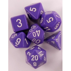 Set de 7 dés, idéal pour les jeux de rôle.