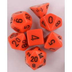 Set de 7 dés, idéal pour les jeux de rôle.