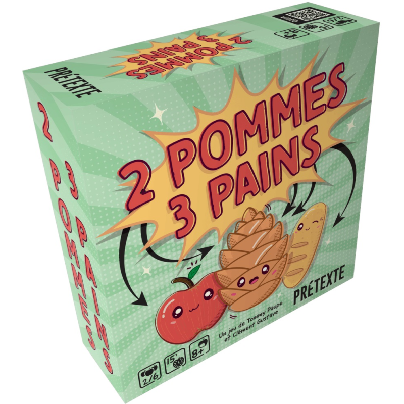 Acheter le jeu de société 2 Pommes 3 Pains Prétexte edition