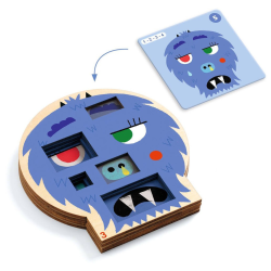 Acheter le jeu de société Sologic Crazy Faces Djeco