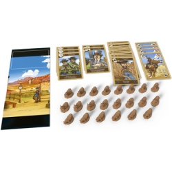 Découvrez l'exention Cowboys pour renouveler vos partie de Dice Town