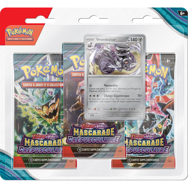 Acheter Pokemon Tripack EV06 Mascarade Crépusculaire