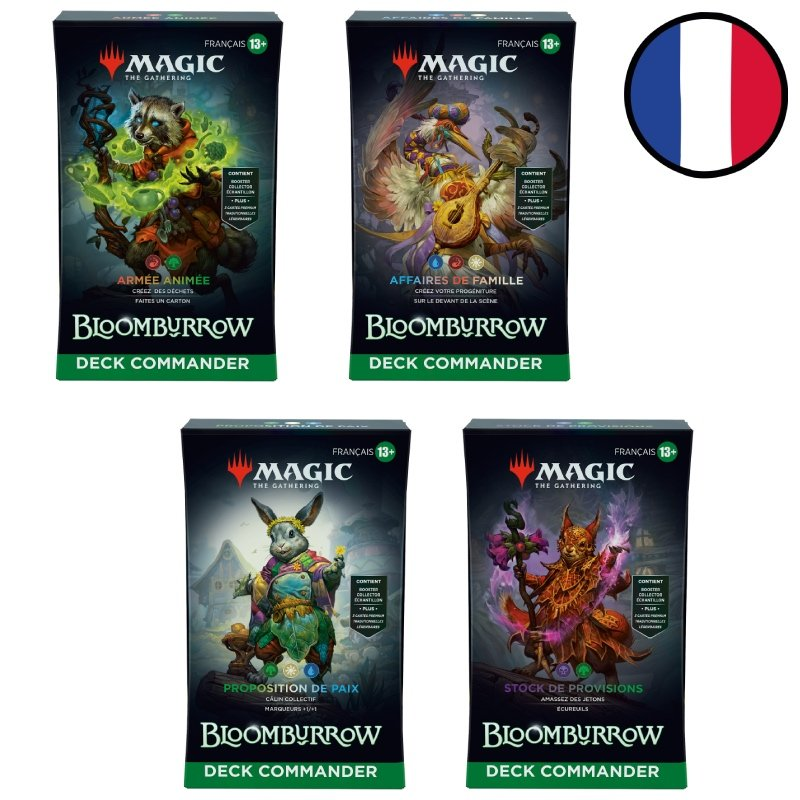 Acheter lot 4 decks commander Magic Bloomburrow