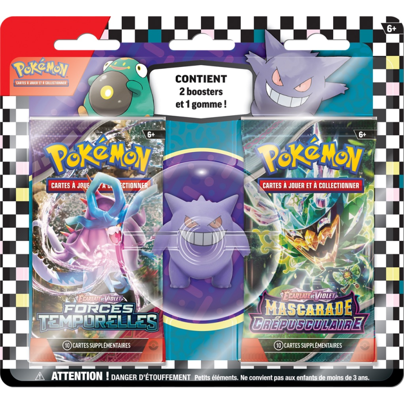 Acheter Pack 2 Boosters Pokémon Gomme rentrée des classes