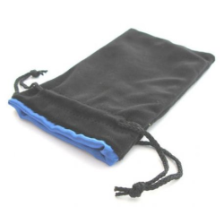 Bourse de dés - Grand Format - Velours noir/Satin