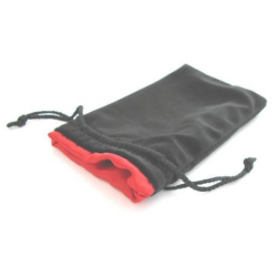 Bourse de dés - Grand Format - Velours noir/Satin