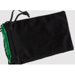 Bourse de dés - Grand Format - Velours noir/Satin
