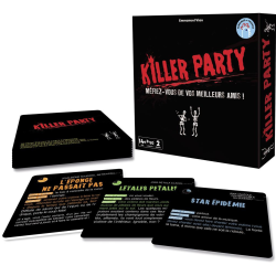 Killer party est un jeu d'ambiance comportant de nombreux défis.