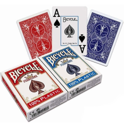 Jeu de 54 cartes bicycle 100% Plastique Jumbo