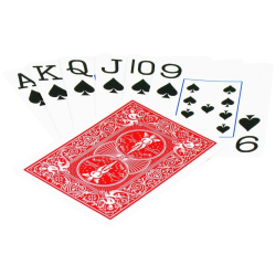 Jeu de 54 cartes bicycle 100% Plastique Jumbo