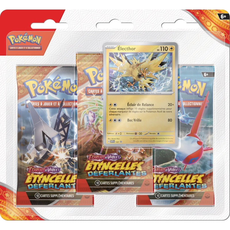 Acheter Pokemon Tripack EV08 Étincelles Déferlantes