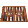 Un Backgammon 38 cm Haut de Gamme, de Luxe, fait main en Acajou