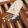 Un Backgammon 38 cm Haut de Gamme, de Luxe, fait main en Acajou