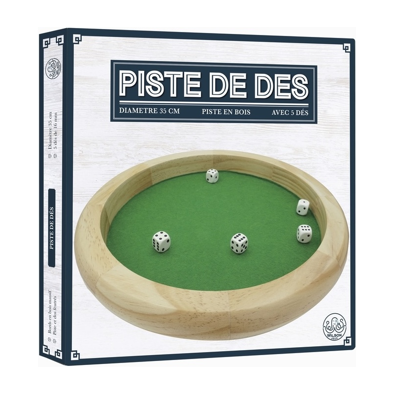 Acheter une piste de dés traditionnelle en bois